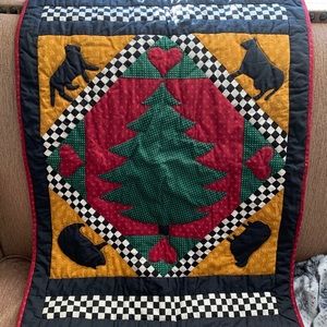 Handmade Christmas quilt